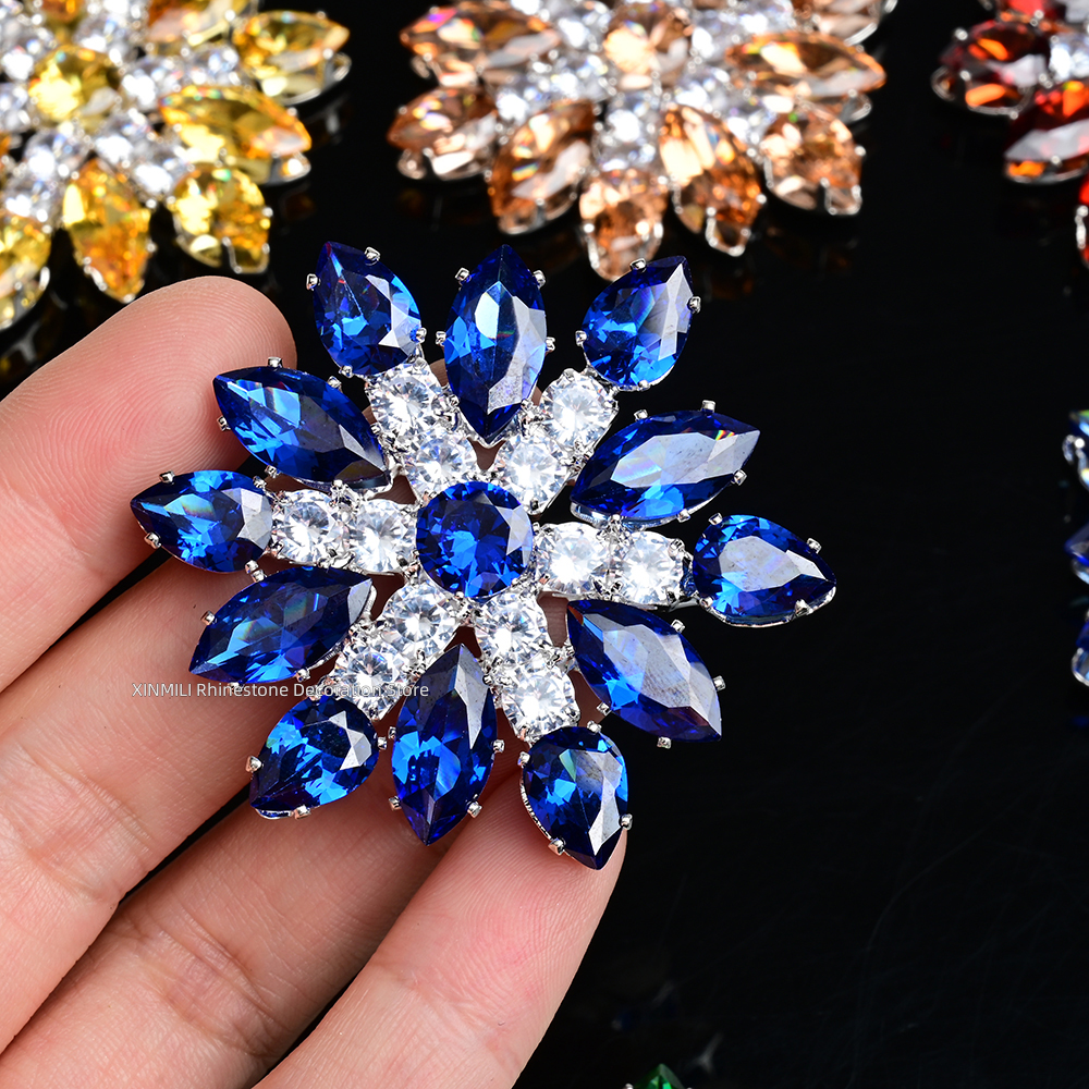 2Pcs Luxury Zircon Crystal Fla - Embellishment Glue Craft のレビューと価格