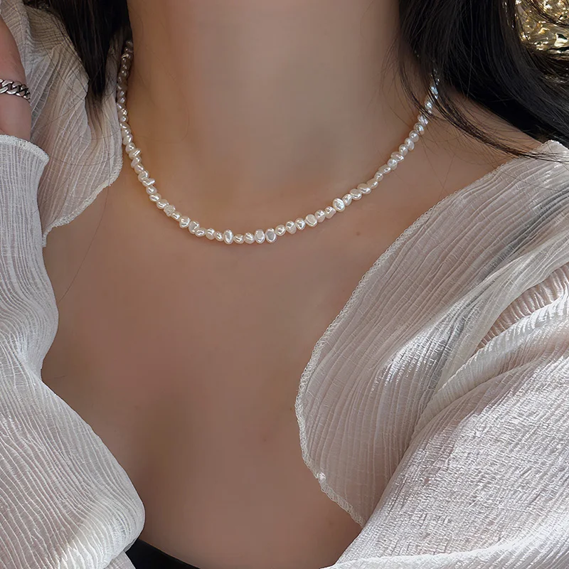 Hengsheng 4-5mm Baroque Freshw - Pearl Trim Chain のレビューと価格