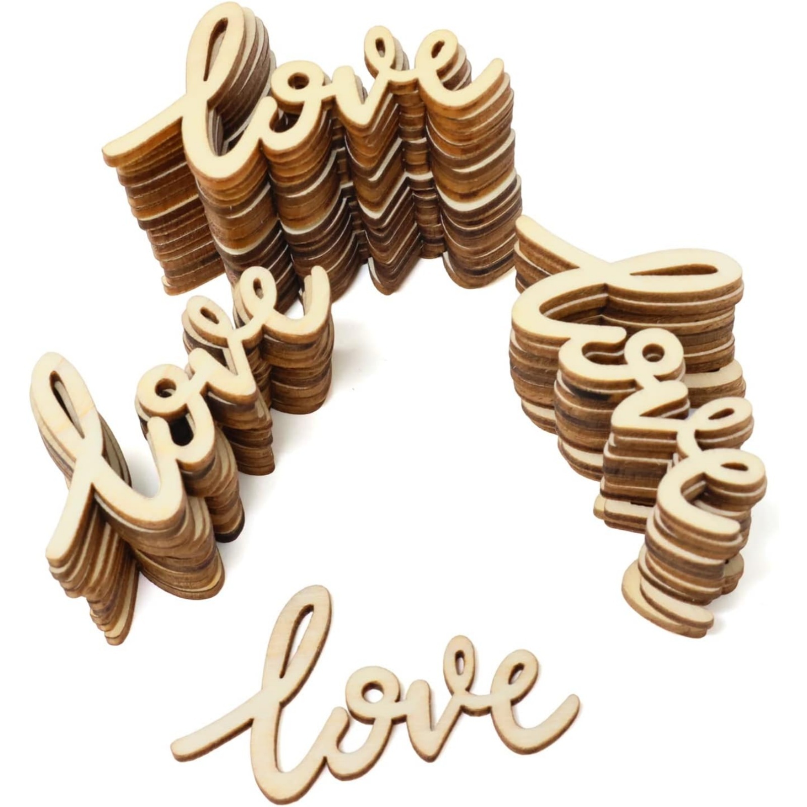18/36 Pcs Little Love Wood Cra - Christmas Craft Embellishment のレビューと価格