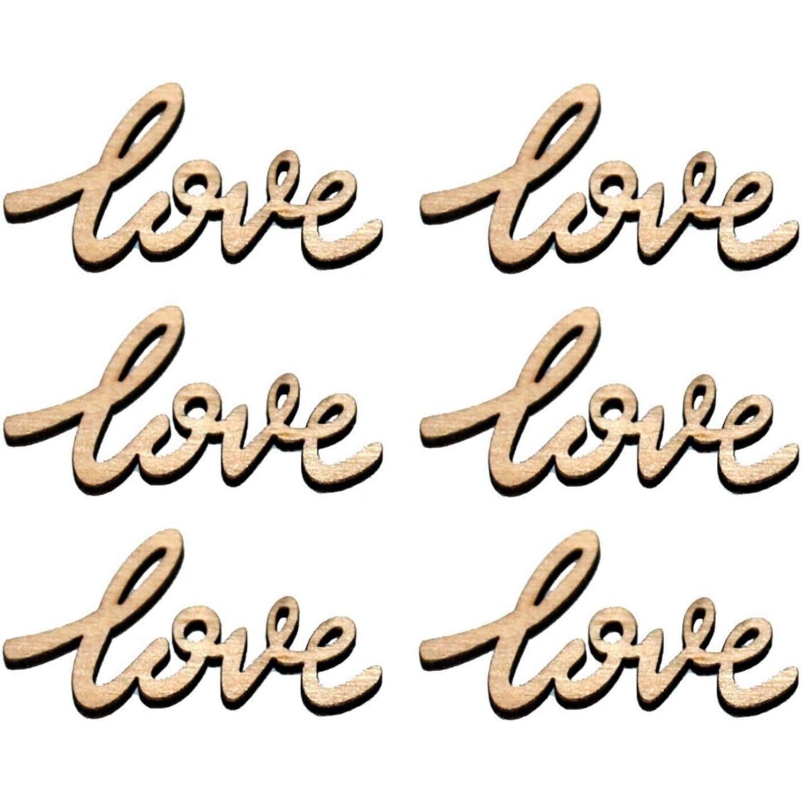 18/36 Pcs Little Love Wood Cra - Christmas Craft Embellishment のレビューと価格