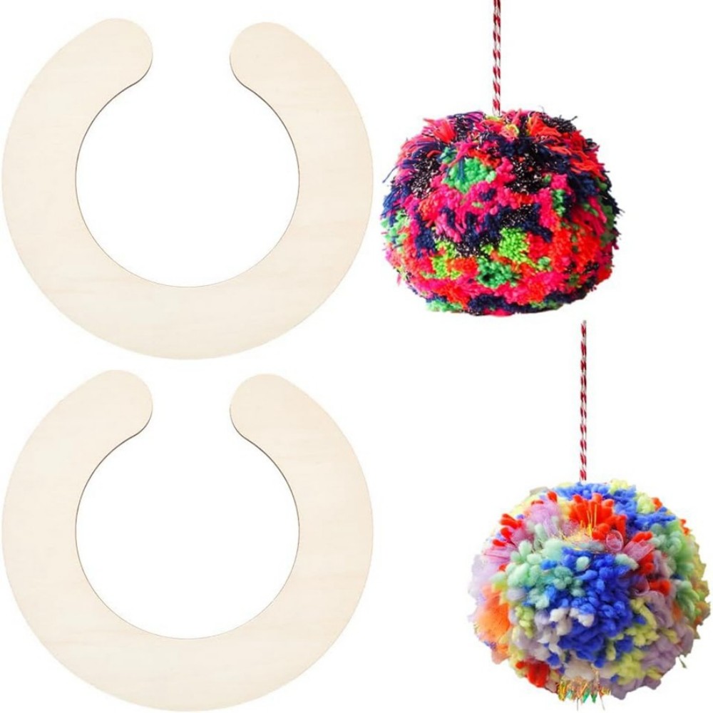 2pcs Wooden Pom Pom Maker Set  - Pom Pom Maker Tool のレビューと価格