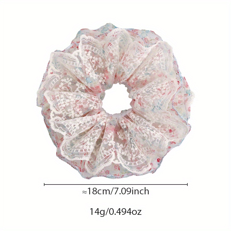 Pink and Green Floral Lace Tri - Elastic Lace Trim のレビューと価格