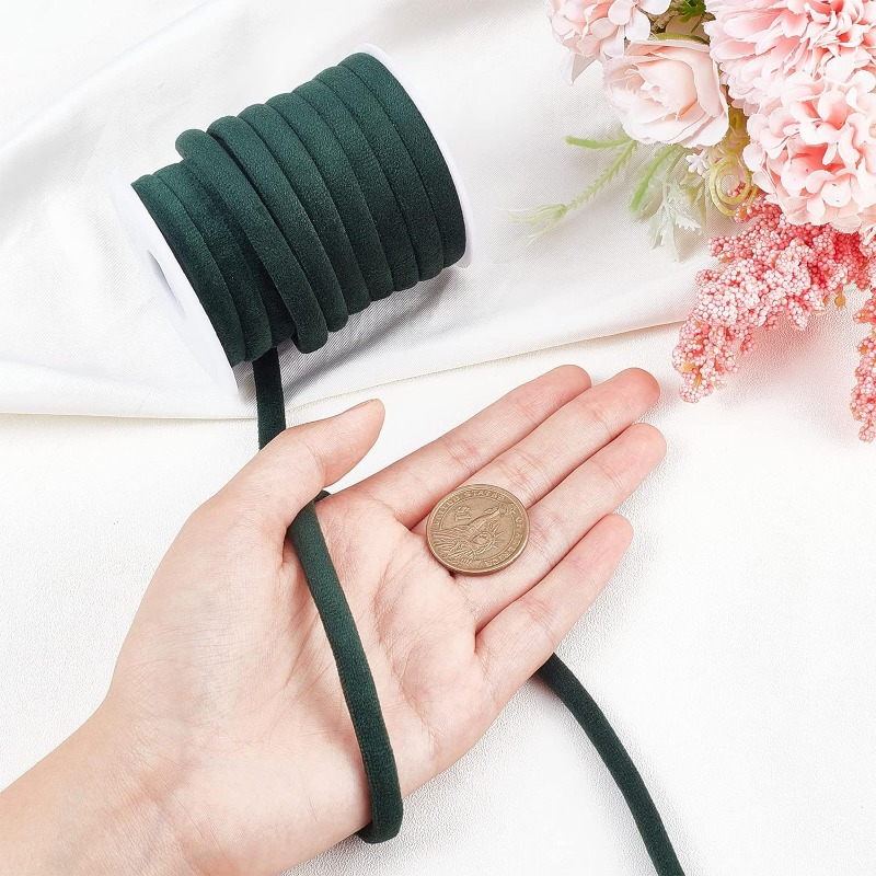 1 Roll 10m 8mm Dark Green Velv - Velvet Ribbon Roll のレビューと価格