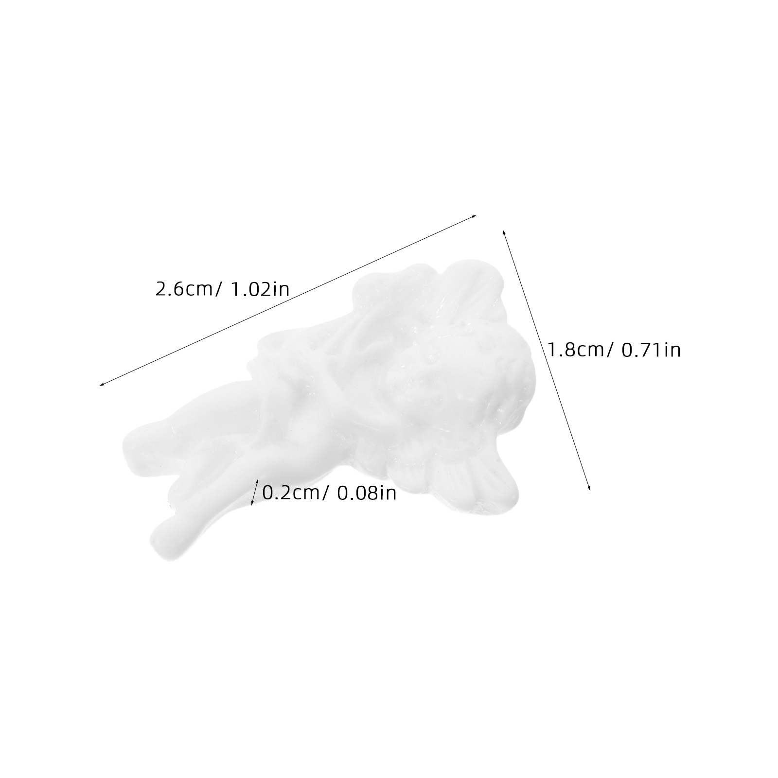 100Pcs Resin Angel Miniatures  - Christmas Craft Embellishment のレビューと価格