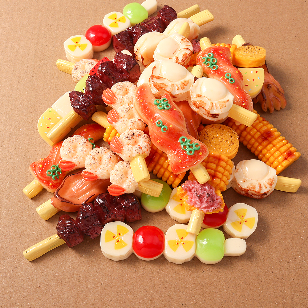 4pcs Simulation Foood Barbecue - Embellishments For Scrapbooking のレビューと価格