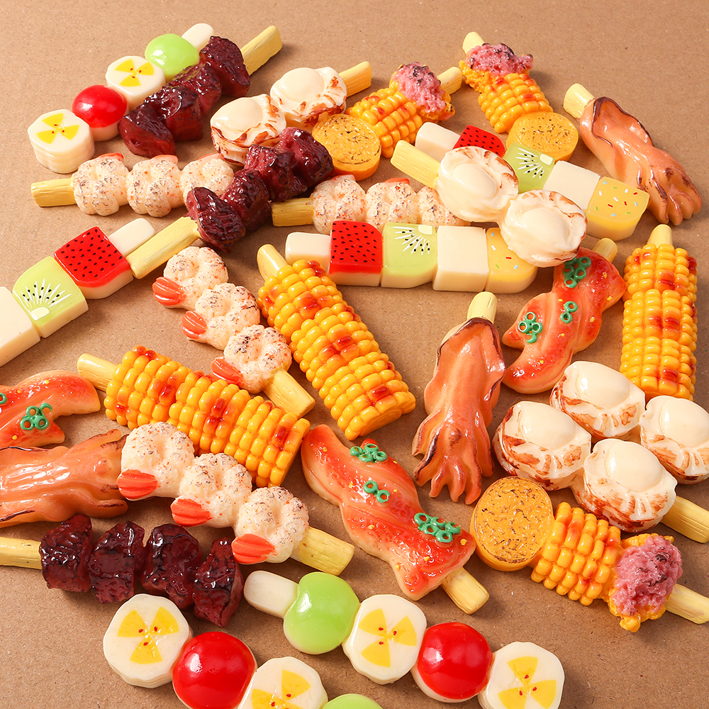 4pcs Simulation Foood Barbecue - Embellishments For Scrapbooking のレビューと価格