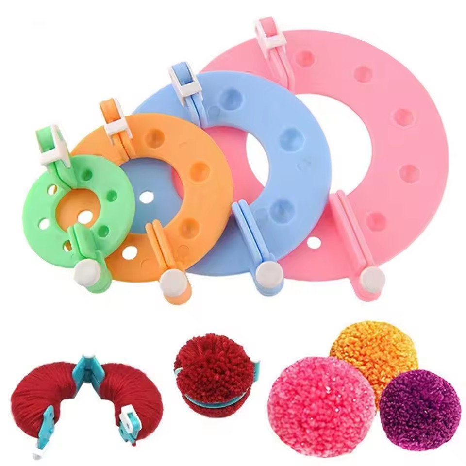 8PCS 4 Sizes Fluff Ball Weaver - Pom Pom Maker Tool のレビューと価格