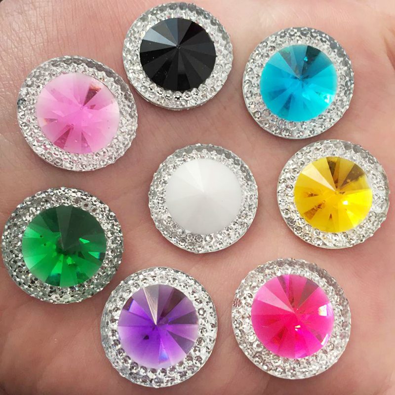 Resin 10/12/16mm Double Color  - Embellishment Glue Craft のレビューと価格