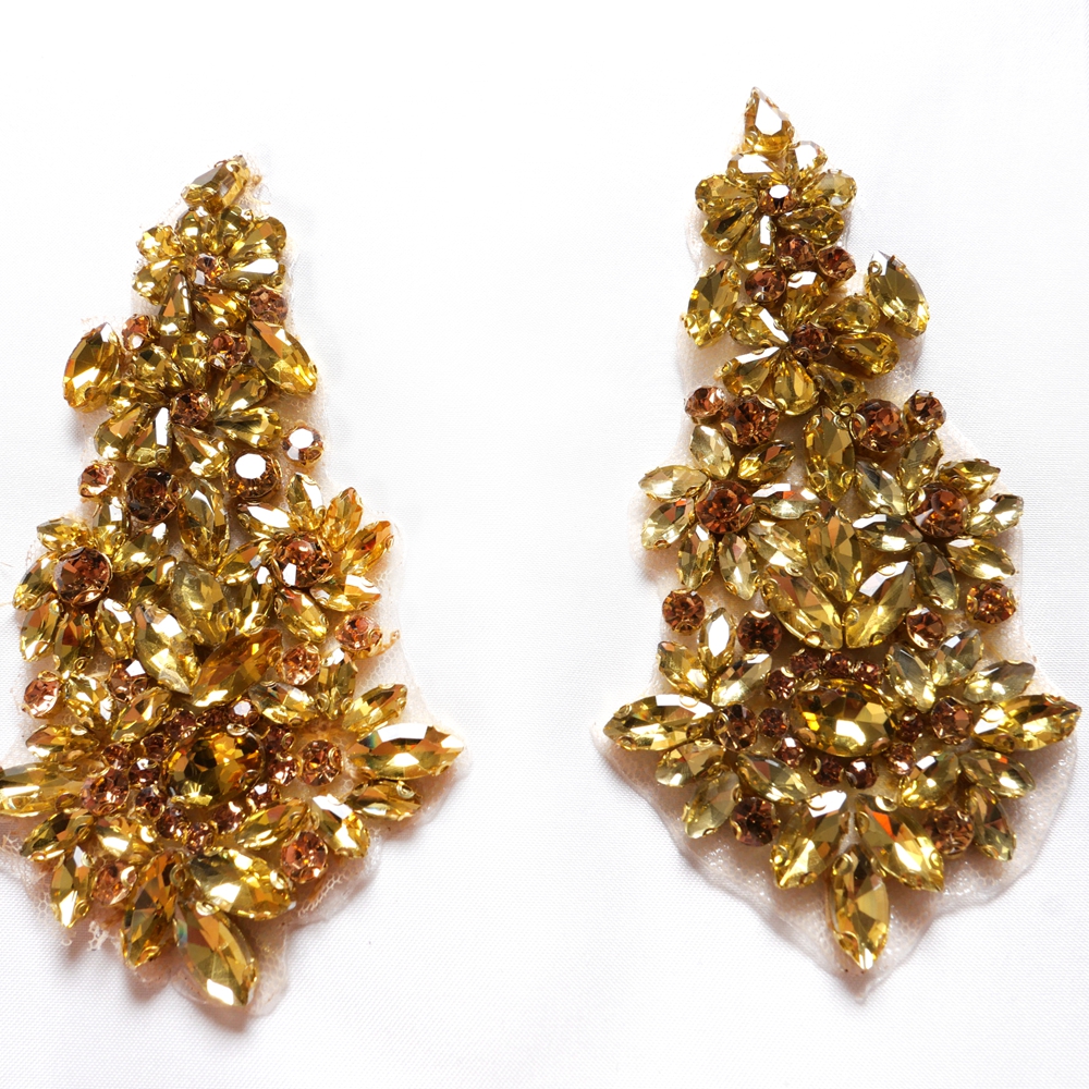 HelluyerDc gold,champgane,silv - Sew On Rhinestone のレビューと価格