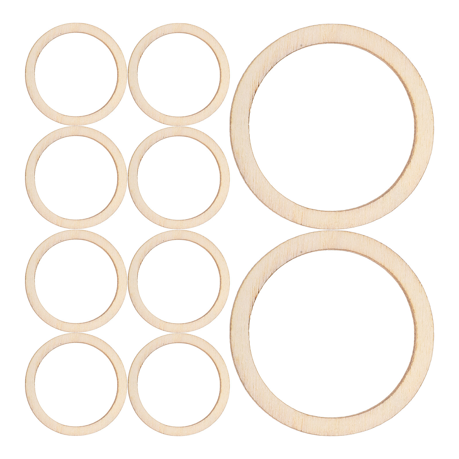 100Pcs Round Wooden Pieces Nat - Christmas Craft Embellishment のレビューと価格