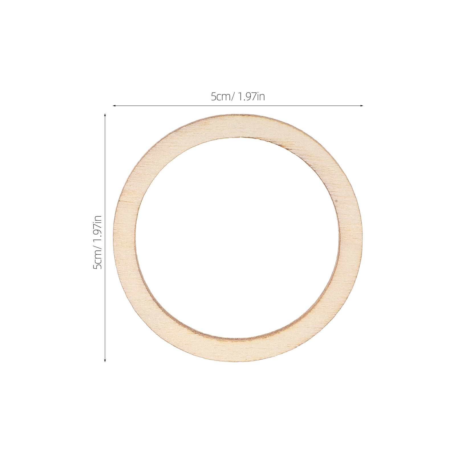 100Pcs Round Wooden Pieces Nat - Christmas Craft Embellishment のレビューと価格