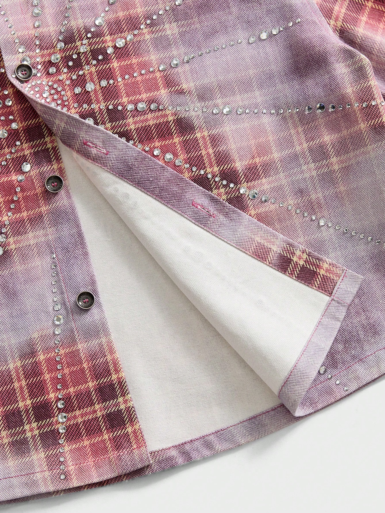 Mens Plaid Denim Shirt With Rh - Embellish Knit のレビューと価格