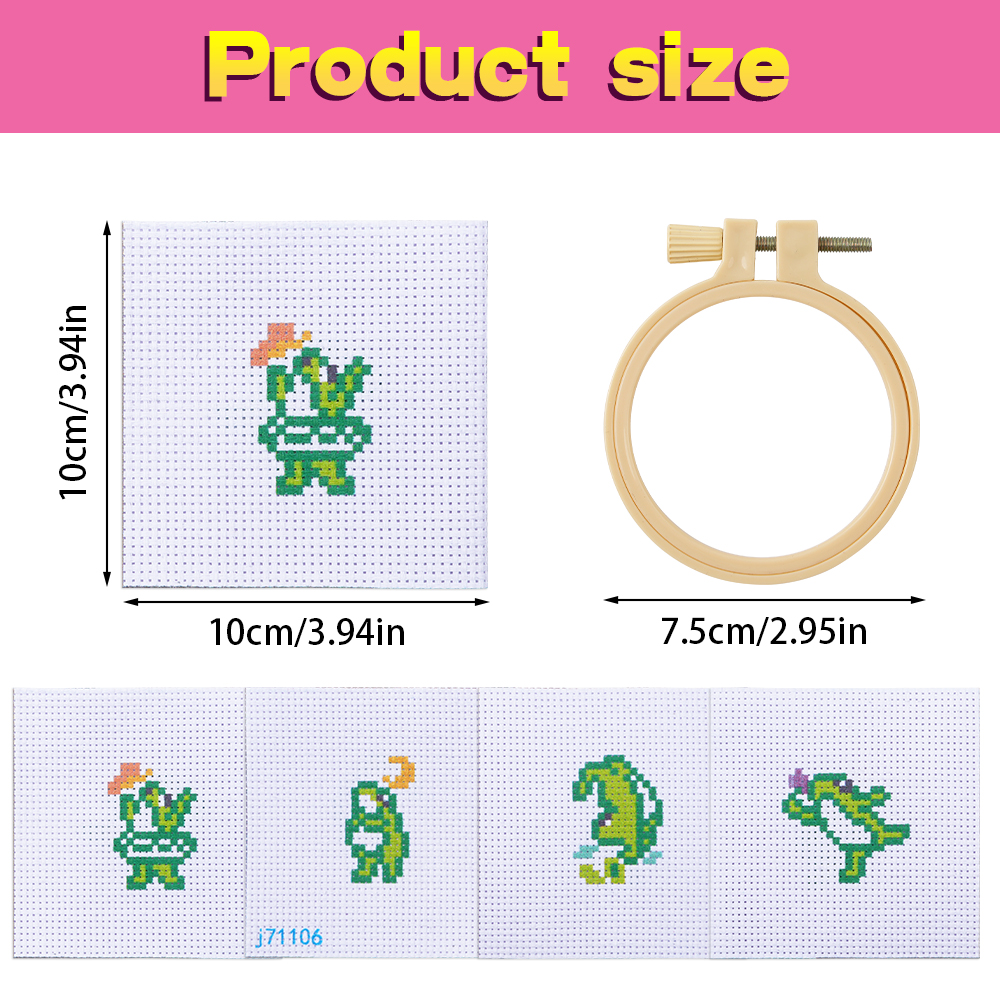 4pcs Embroidery Starter Kit DI - Embroidery Craft のレビューと価格