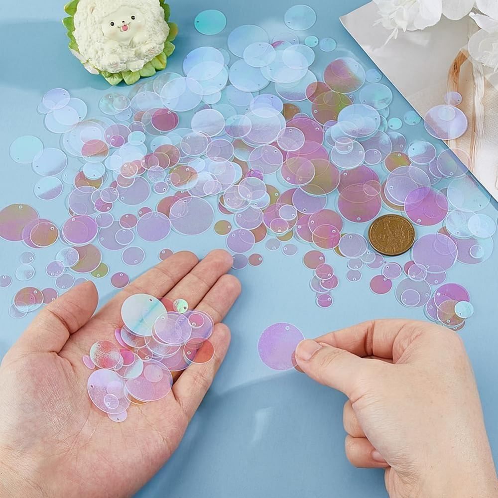 1800Pcs 6 Sizes Loose Sequin F - Embroidery Craft のレビューと価格