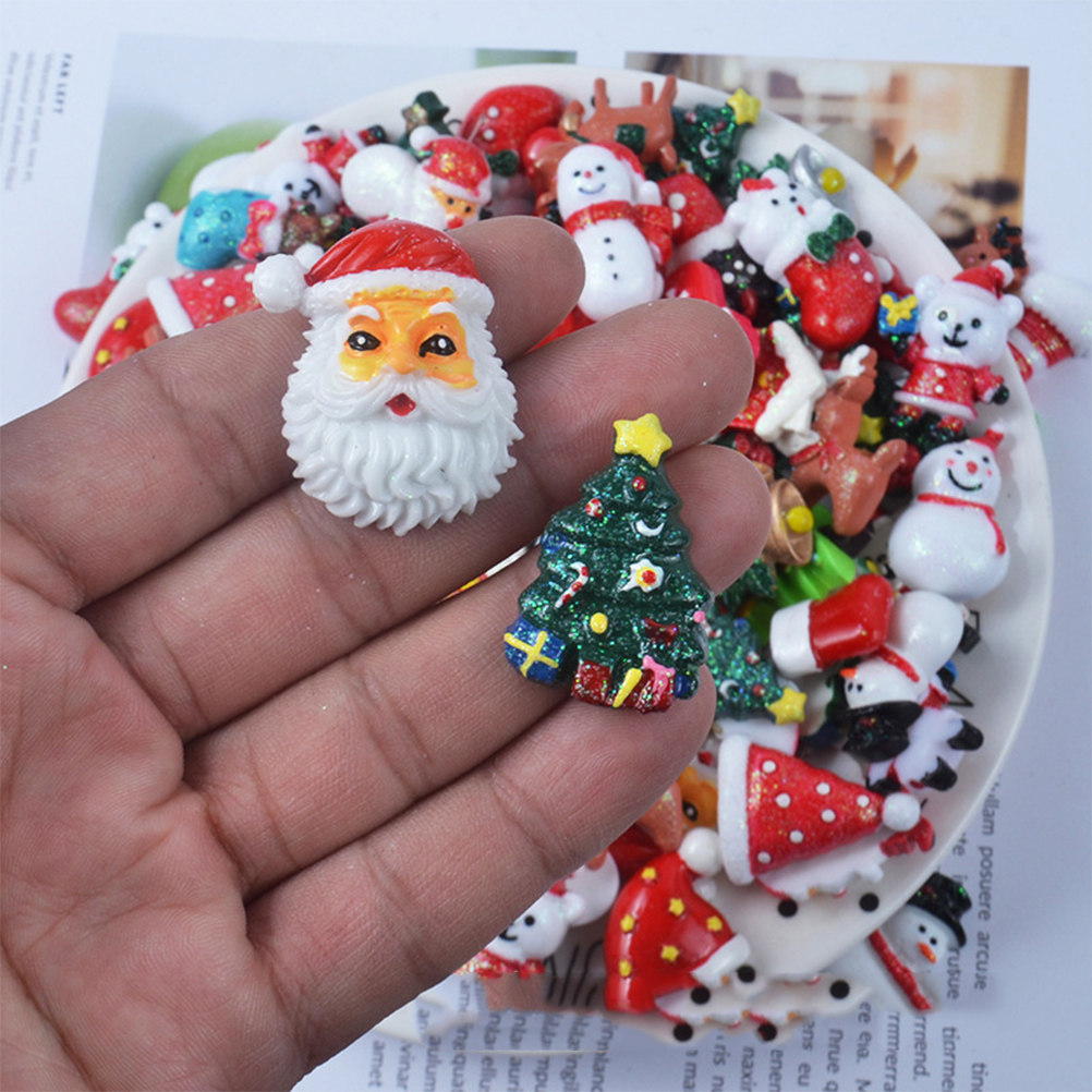 50pcs Resin DIY Accessories Ch - Christmas Craft Embellishment のレビューと価格