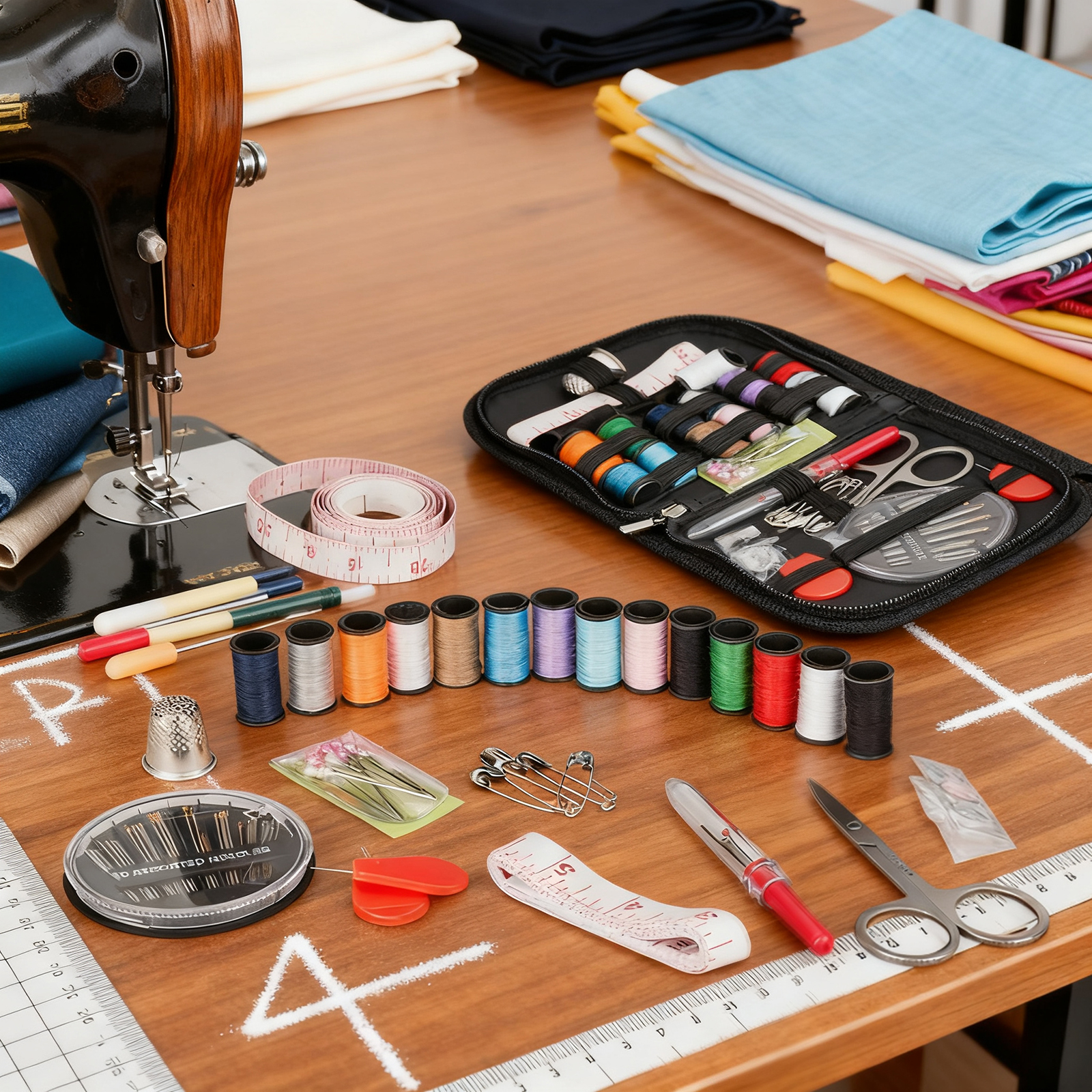 The sewing kit contains 68 acc - Pom Pom Maker Tool のレビューと価格