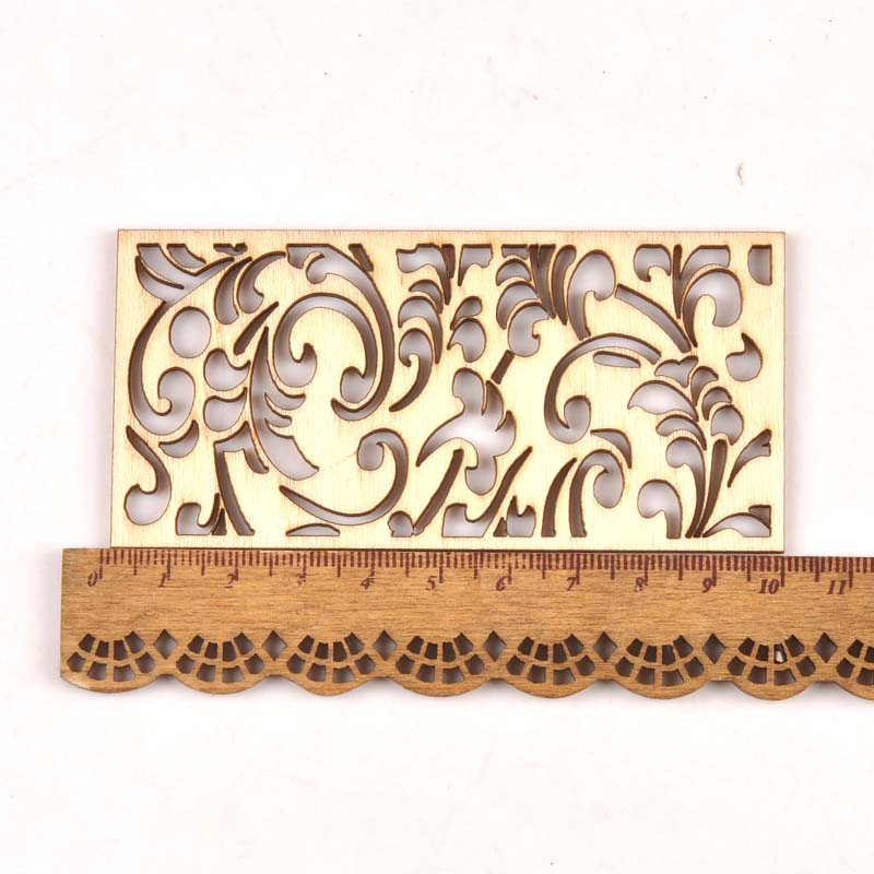 5Pcs Hollow Lace Wood Crafts F - Embellishments For Scrapbooking のレビューと価格