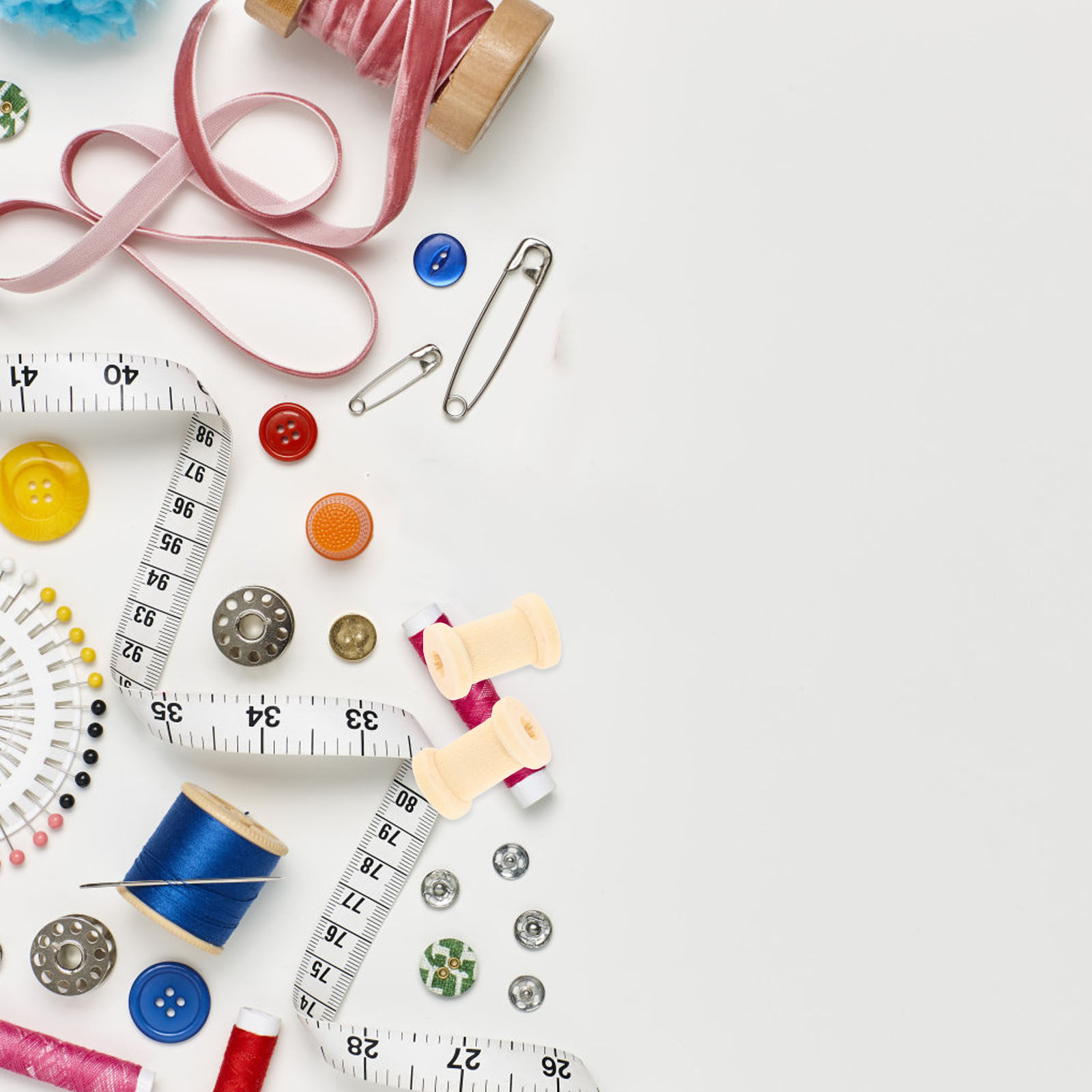 100Pcs Wooden Spools Yarn Hold - Embroidery Craft のレビューと価格