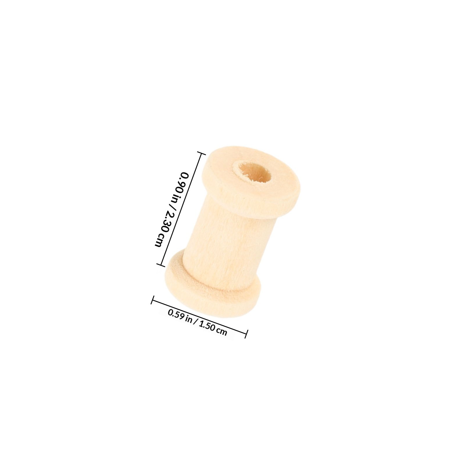 100Pcs Wooden Spools Yarn Hold - Embroidery Craft のレビューと価格
