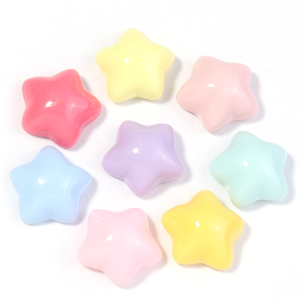 50pcs/lot 16mm Colorful Star R - Embellishment Crafts のレビューと価格