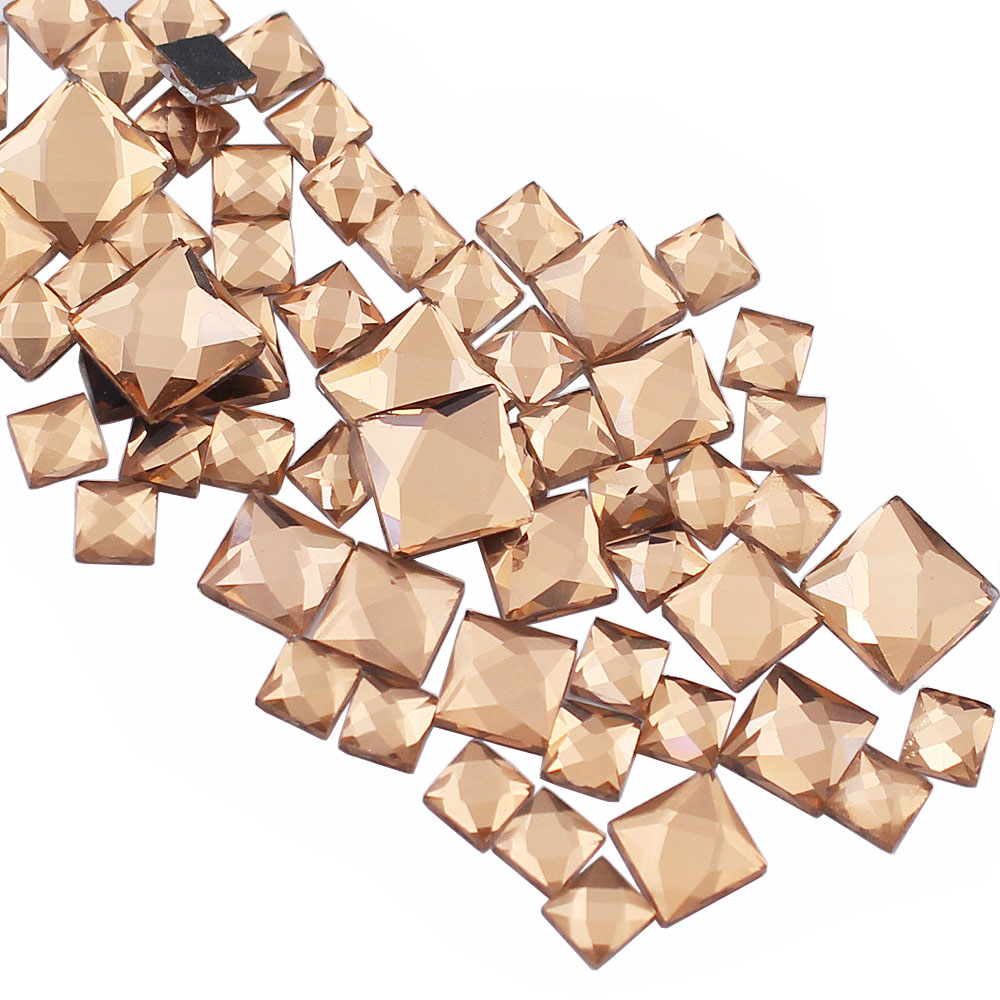 5mm 8mm 10mm Rhinestones Squar - Hotfix Rhinestone Sheet のレビューと価格