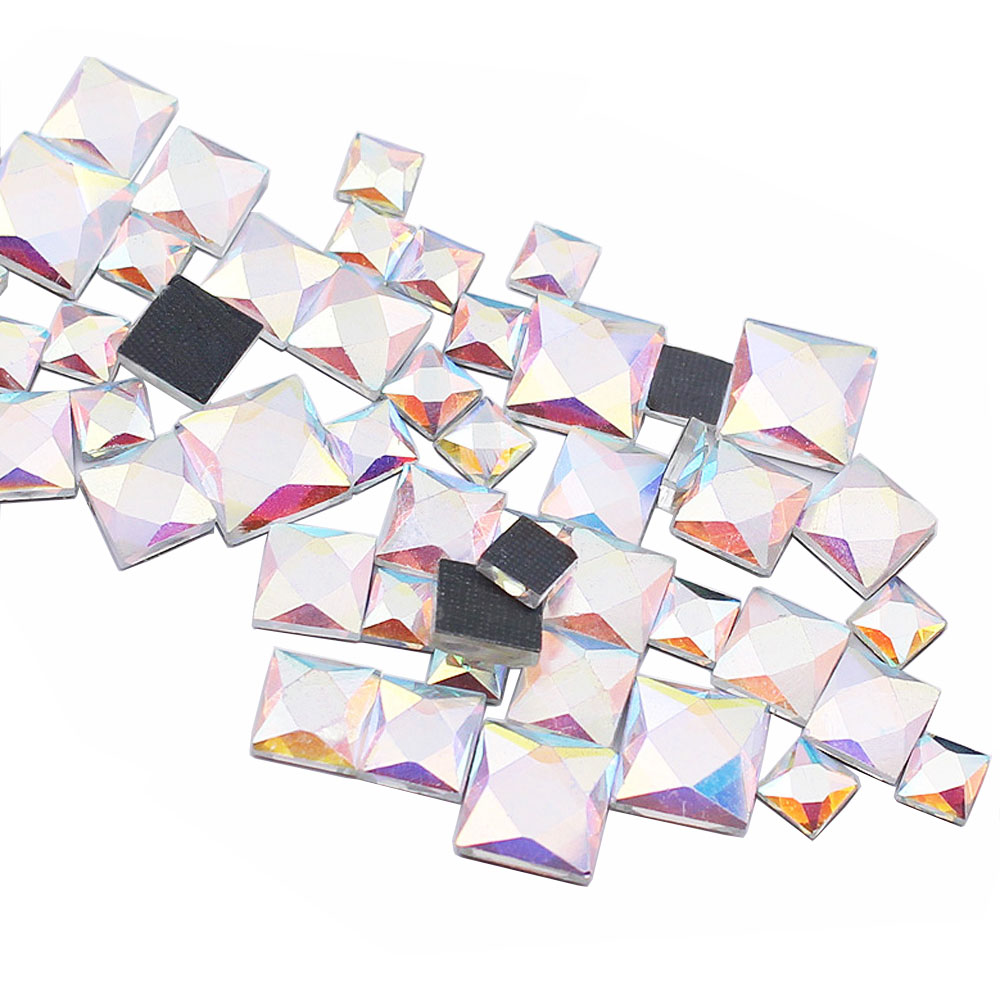 5mm 8mm 10mm Rhinestones Squar - Hotfix Rhinestone Sheet のレビューと価格