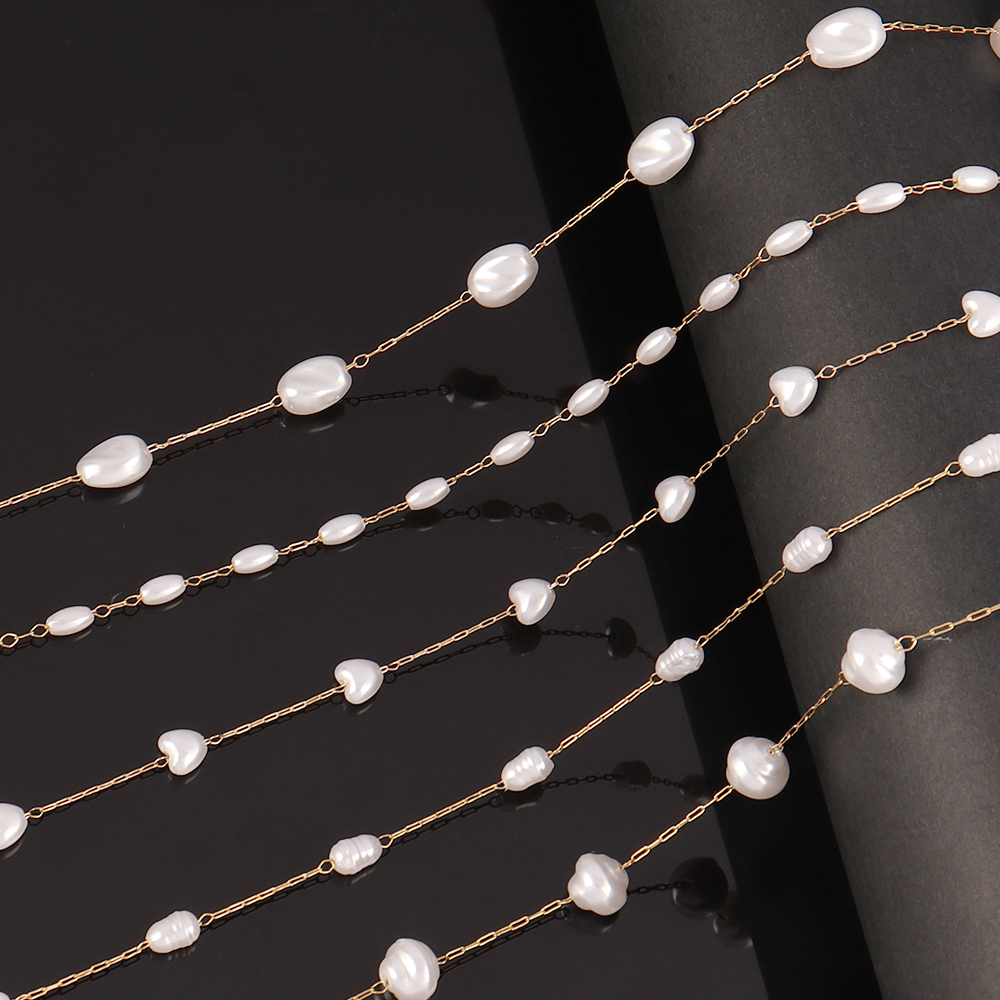 1Meters Stainless Steel Chain  - Pearl Trim Chain のレビューと価格
