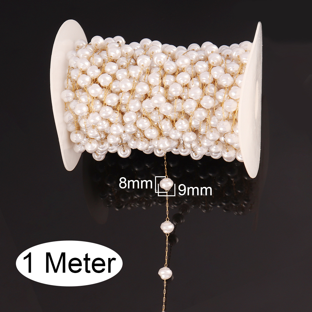 1Meters Stainless Steel Chain  - Pearl Trim Chain のレビューと価格