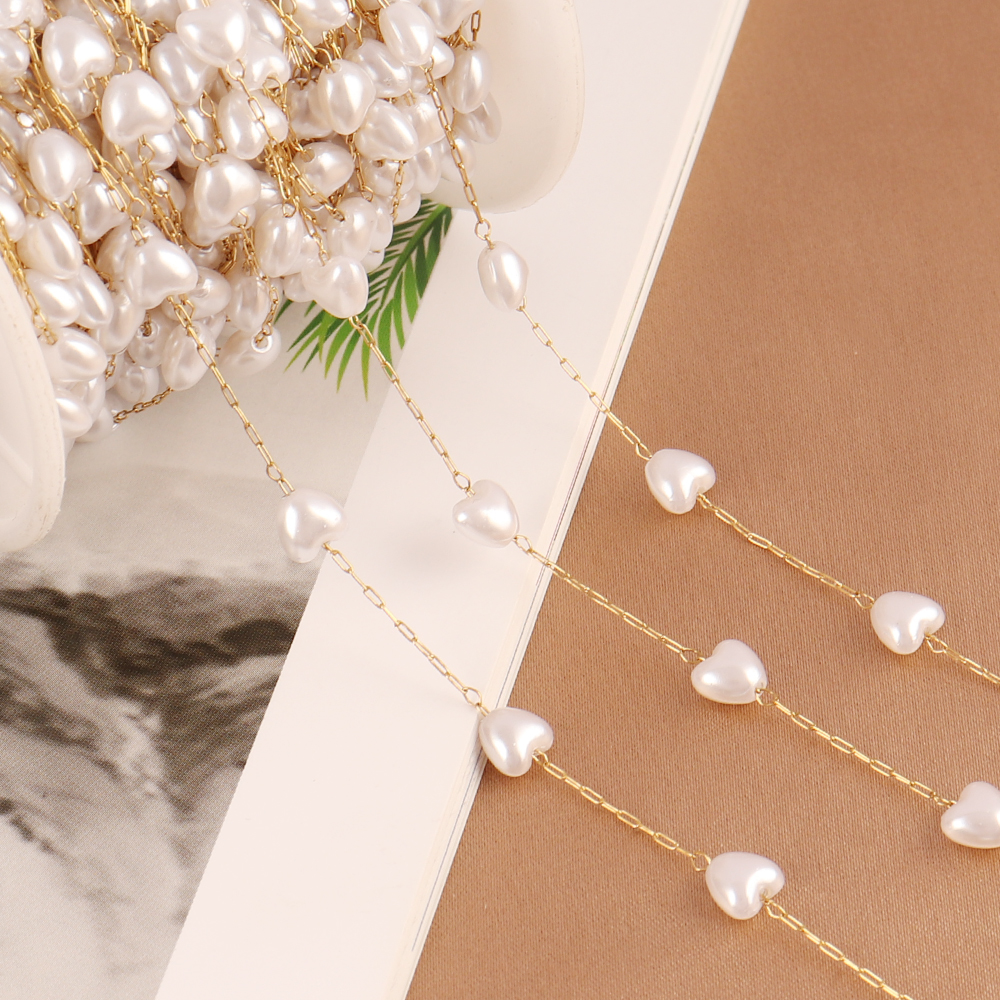 1Meters Stainless Steel Chain  - Pearl Trim Chain のレビューと価格