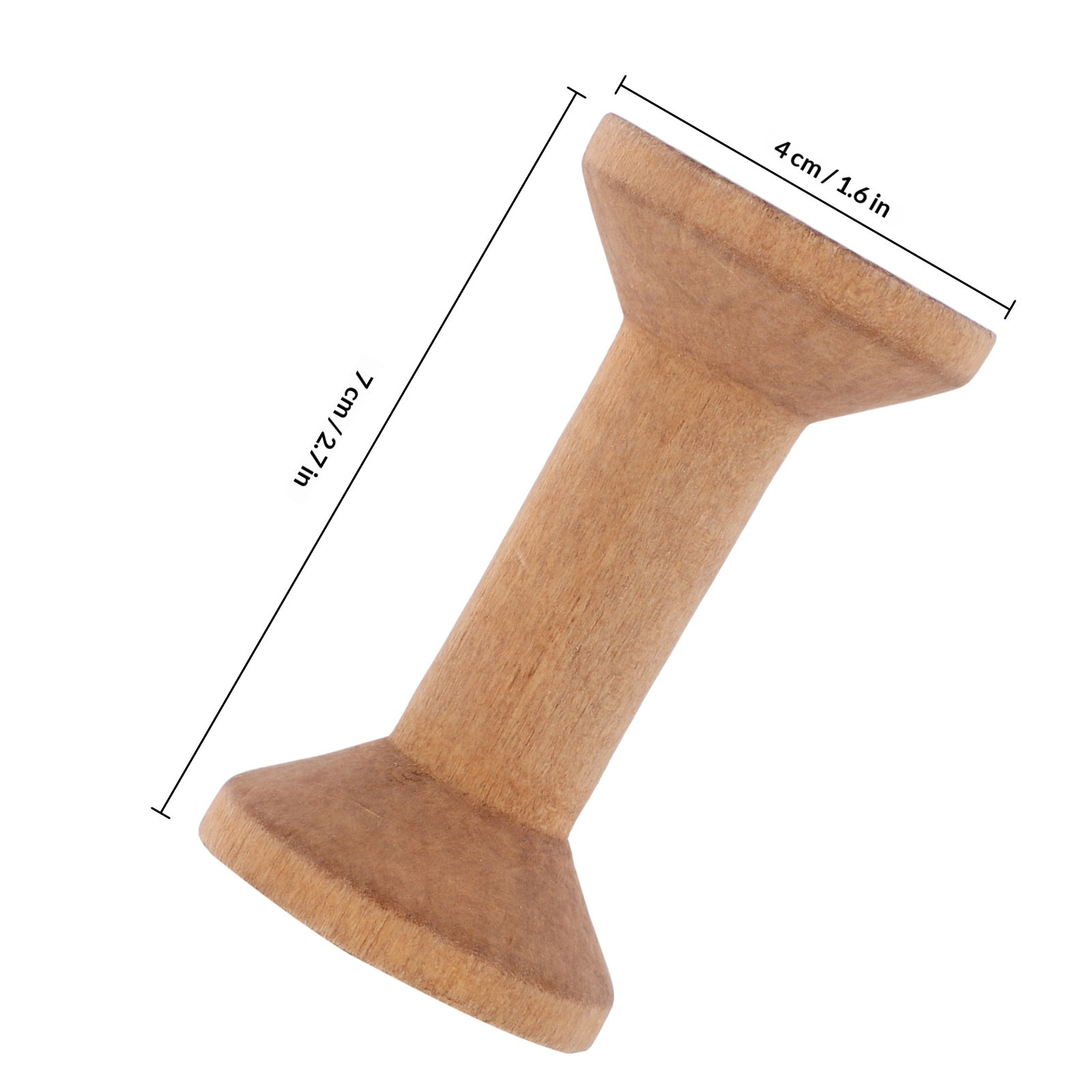 8Pcs Wooden Spools 70x40mm Pun - Embroidery Craft のレビューと価格