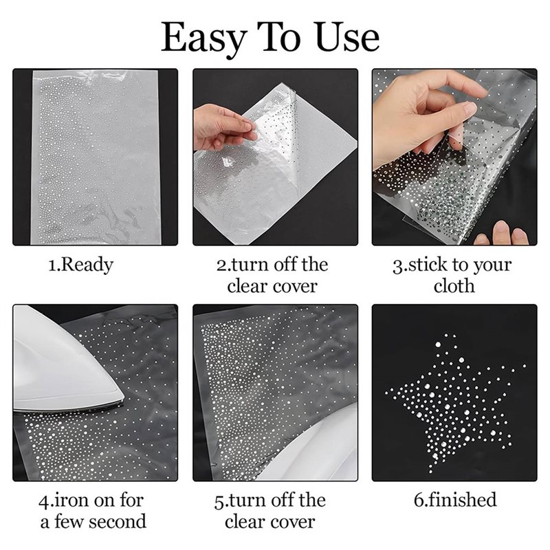~Latest Model 51 Sheet Iron-On - Hotfix Rhinestone Sheet のレビューと価格