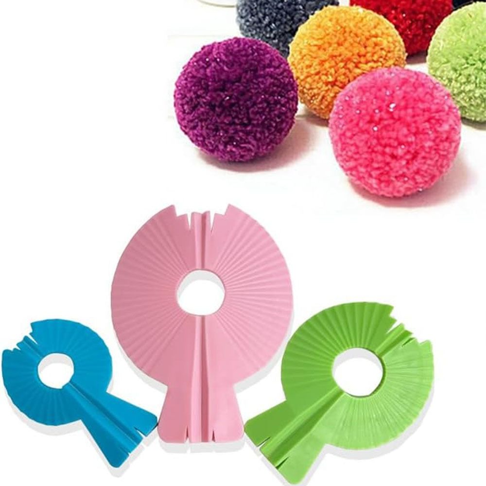3PCS Durable Plastic Pompom Ma - Pom Pom Maker Tool のレビューと価格