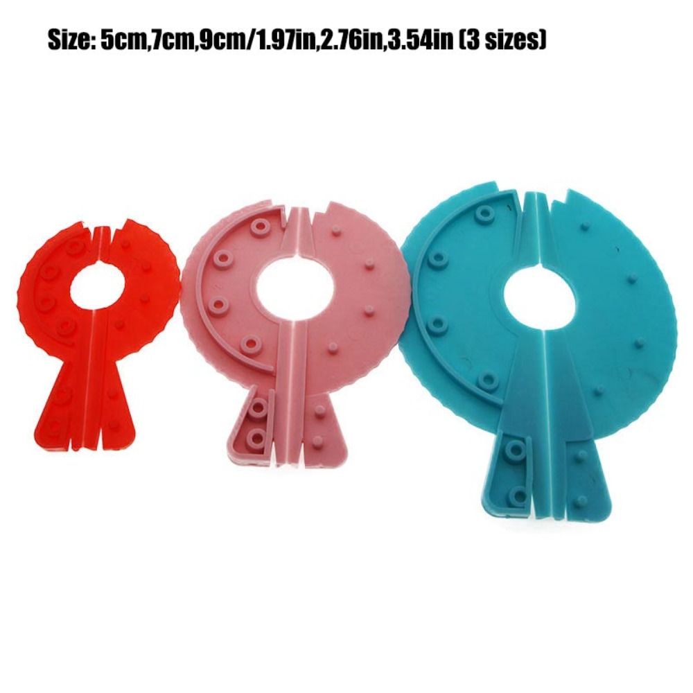 3PCS Durable Plastic Pompom Ma - Pom Pom Maker Tool のレビューと価格