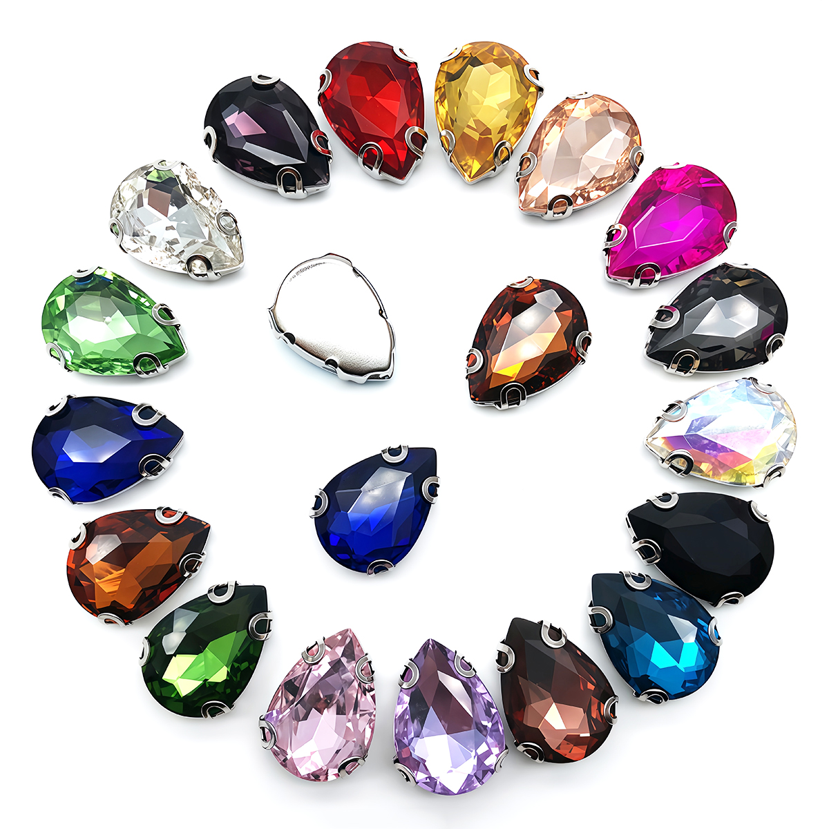 Water Drop Crystal Glass Rhine - Sew On Rhinestone のレビューと価格
