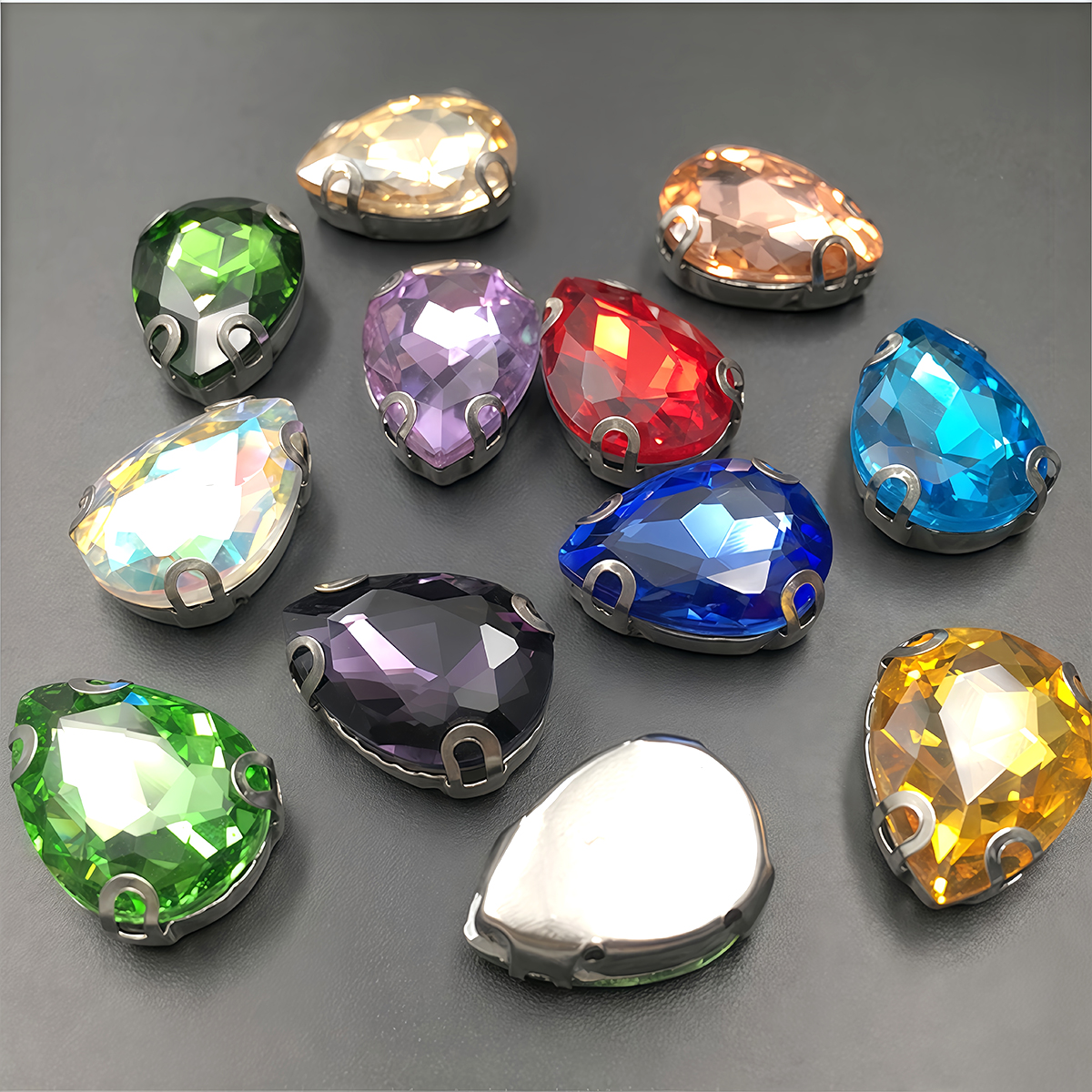 Water Drop Crystal Glass Rhine - Sew On Rhinestone のレビューと価格