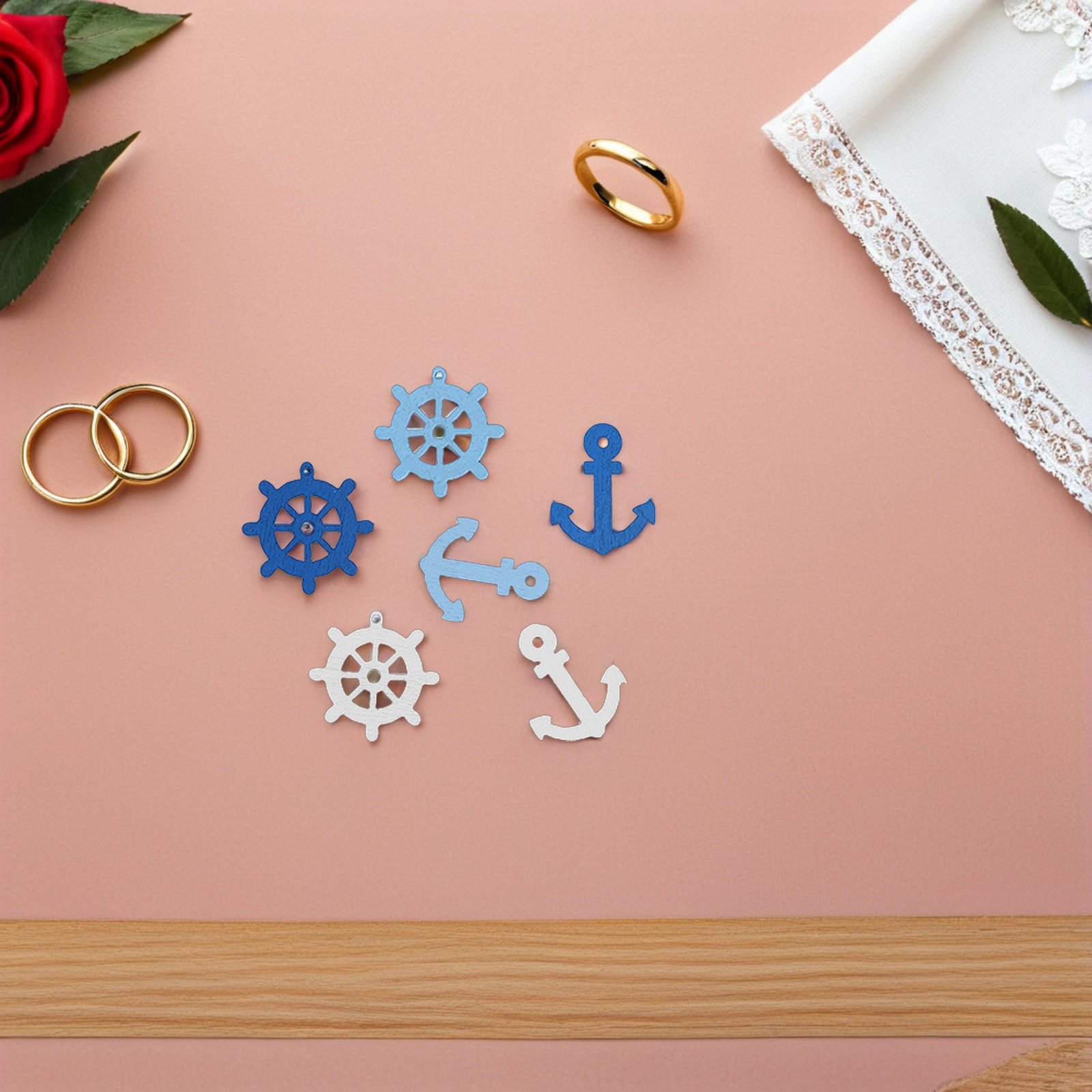 100 Pcs Wooden Anchor Mini Pen - Embellishments For Scrapbooking のレビューと価格
