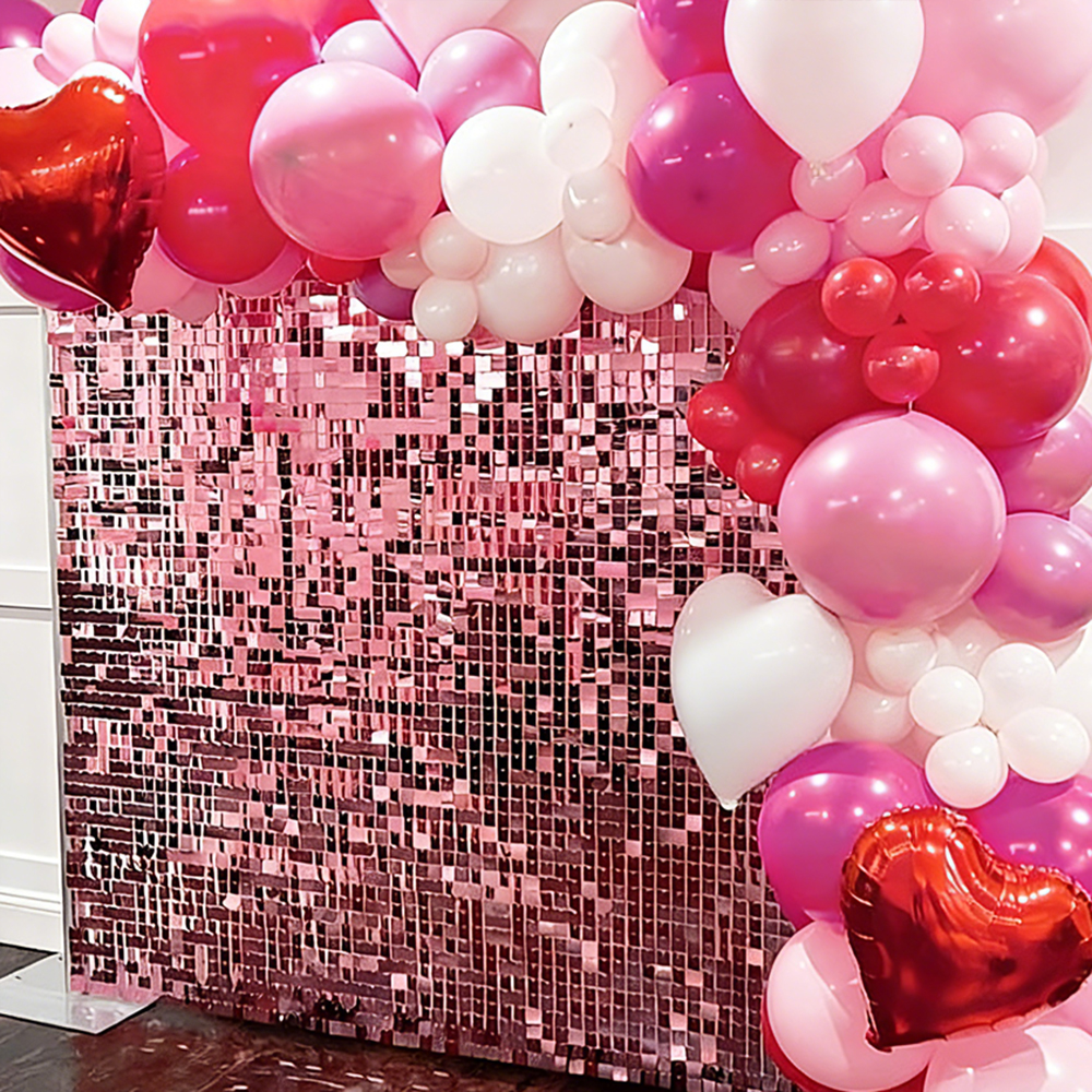 Pink Shimmer Wall Backdrop Pan - Sequin Fabric Panel のレビューと価格