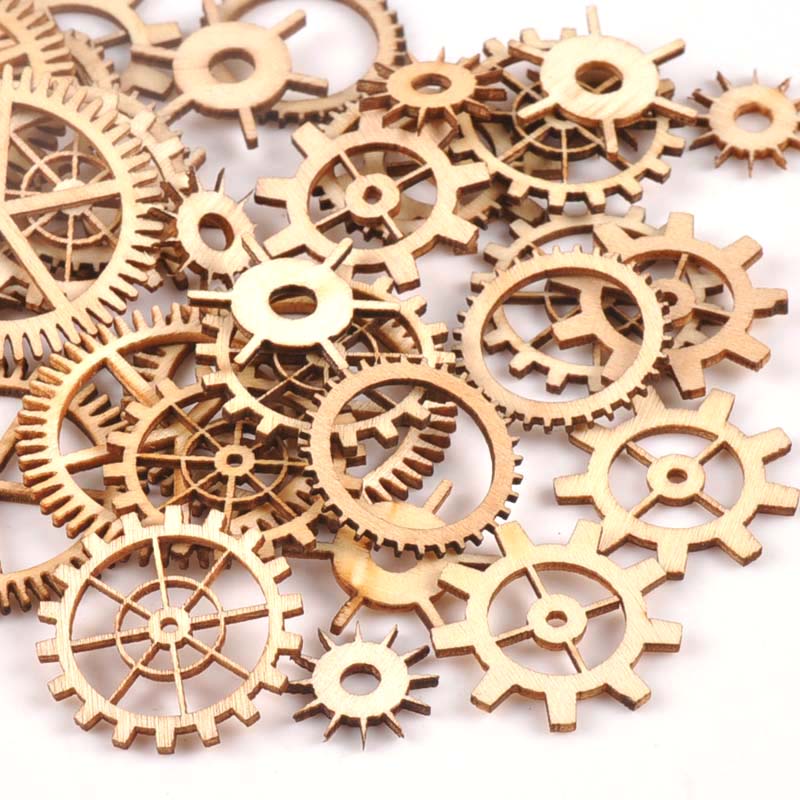 20-40mm 36pcs Unfinished Wood  - Embellishments For Scrapbooking のレビューと価格