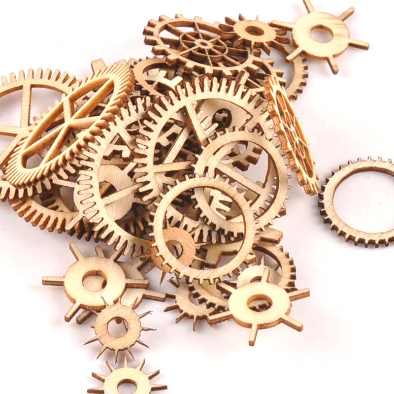 20-40mm 36pcs Unfinished Wood  - Embellishments For Scrapbooking のレビューと価格