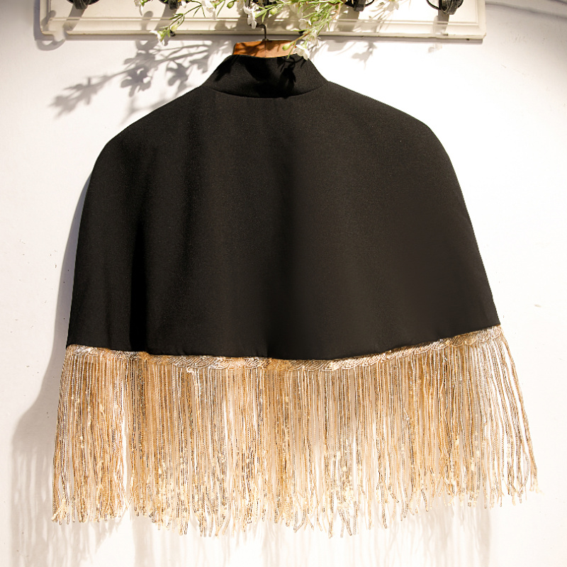 Women's Spring Summer Black Co - Tassel Fringe Trim のレビューと価格