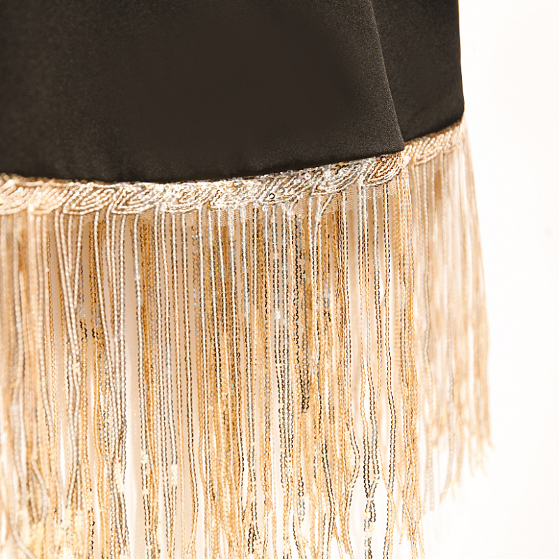 Women's Spring Summer Black Co - Tassel Fringe Trim のレビューと価格