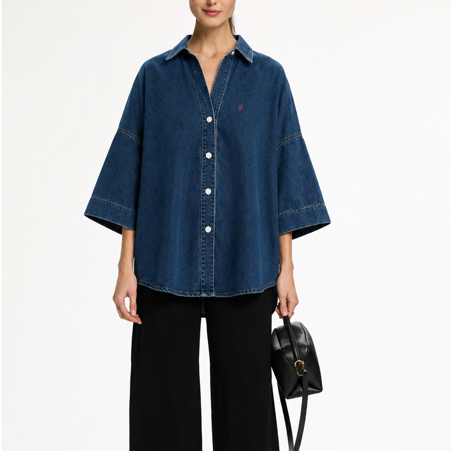 CH Letter Embroidered Solid Co - Embellish Knit のレビューと価格