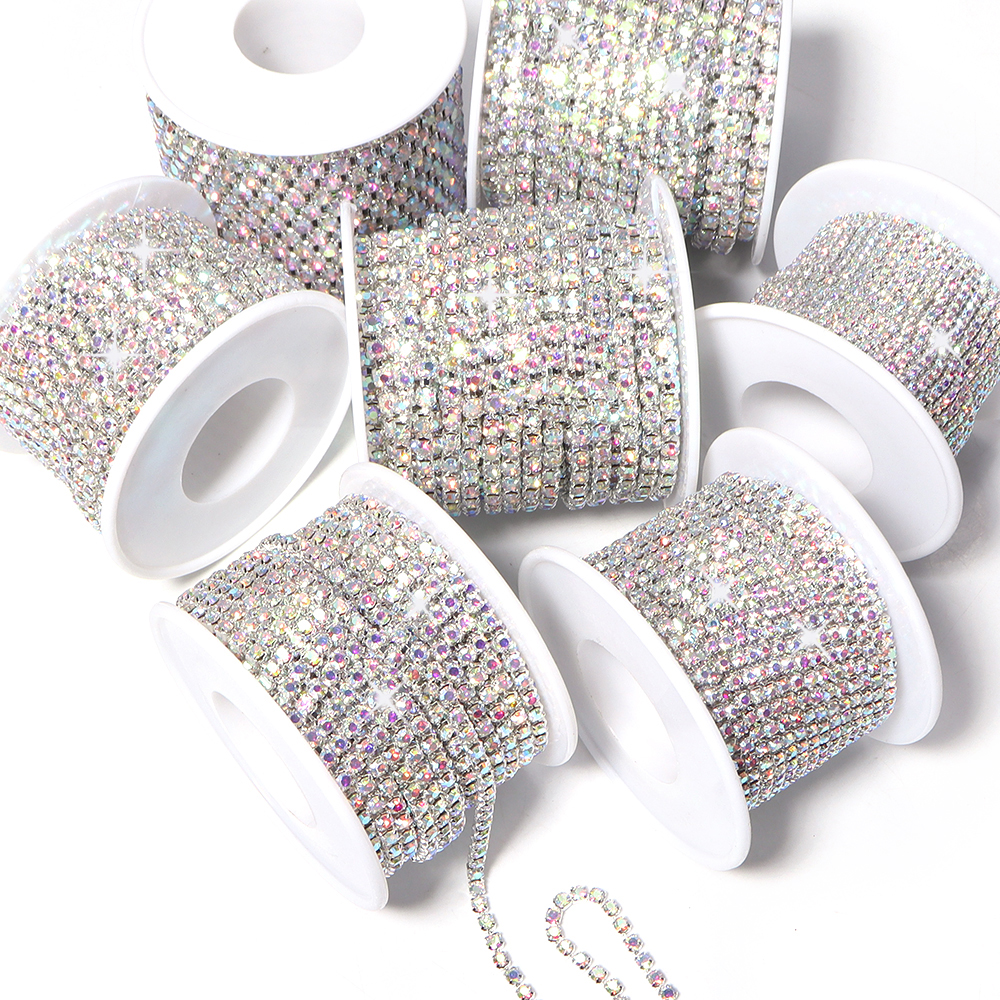 10Yards Glitter Rhinestone Cla - Sew On Rhinestone のレビューと価格