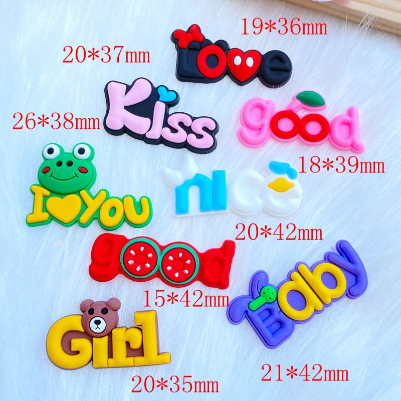 20pcs New Mini Lovely Letters  - Embellishment Glue Craft のレビューと価格