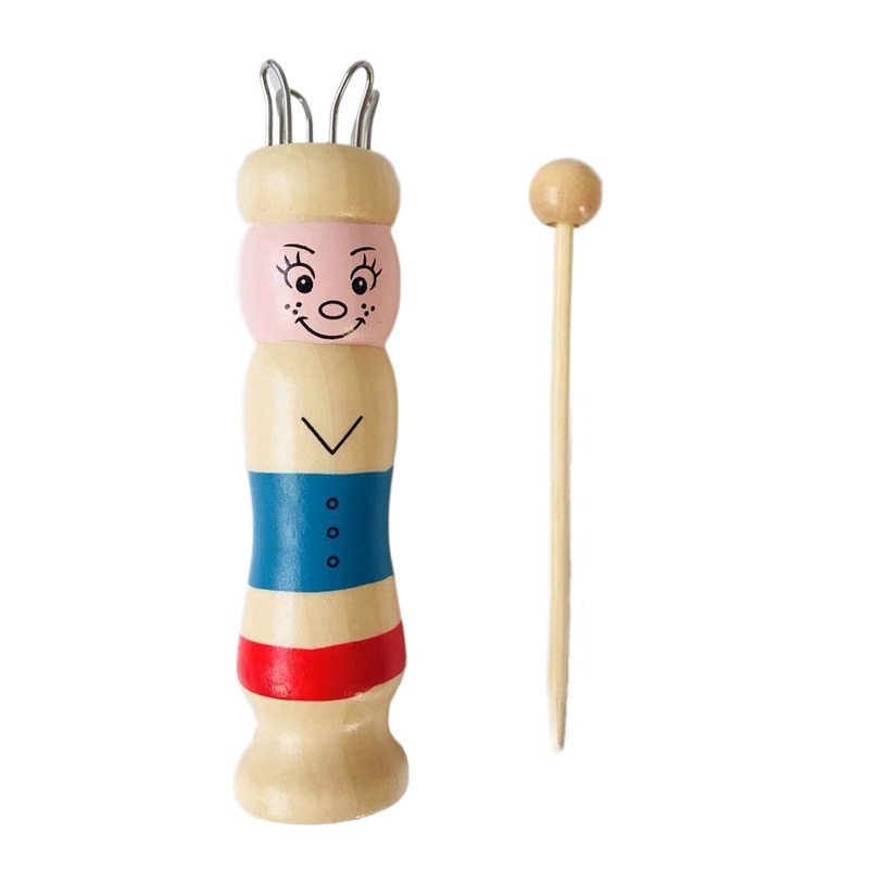 Wooden Doll French Knitter Kid - Pom Pom Maker Tool のレビューと価格