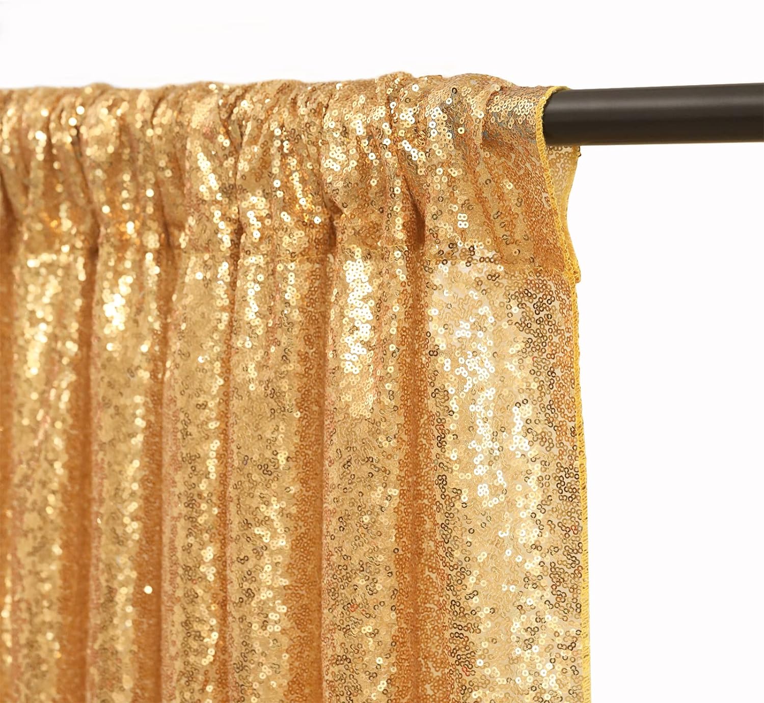 2×8FT-4PCS Gold Sequin Backdro - Sequin Fabric Panel のレビューと価格