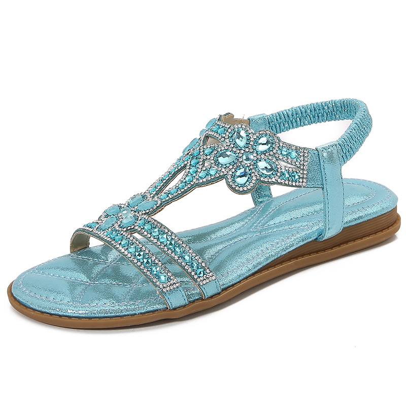 Big Size Openwork Sandals Bohe - Sew On Rhinestone のレビューと価格