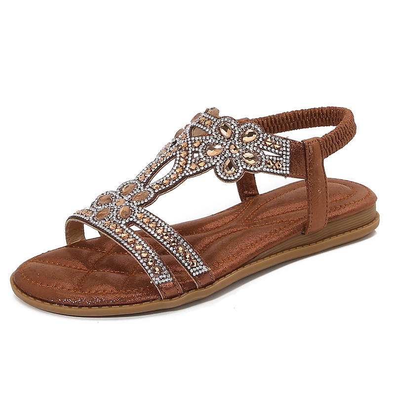 Big Size Openwork Sandals Bohe - Sew On Rhinestone のレビューと価格