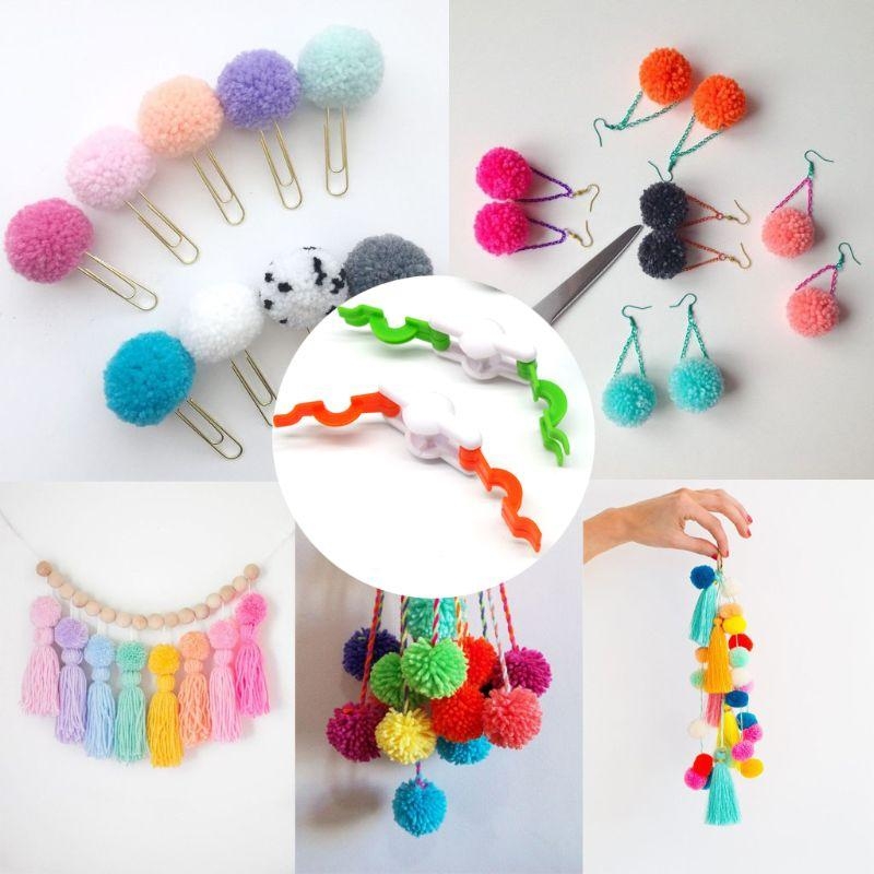 D8KF 2pcs Pom-Pom Maker for Fl - Pom Pom Maker Tool のレビューと価格