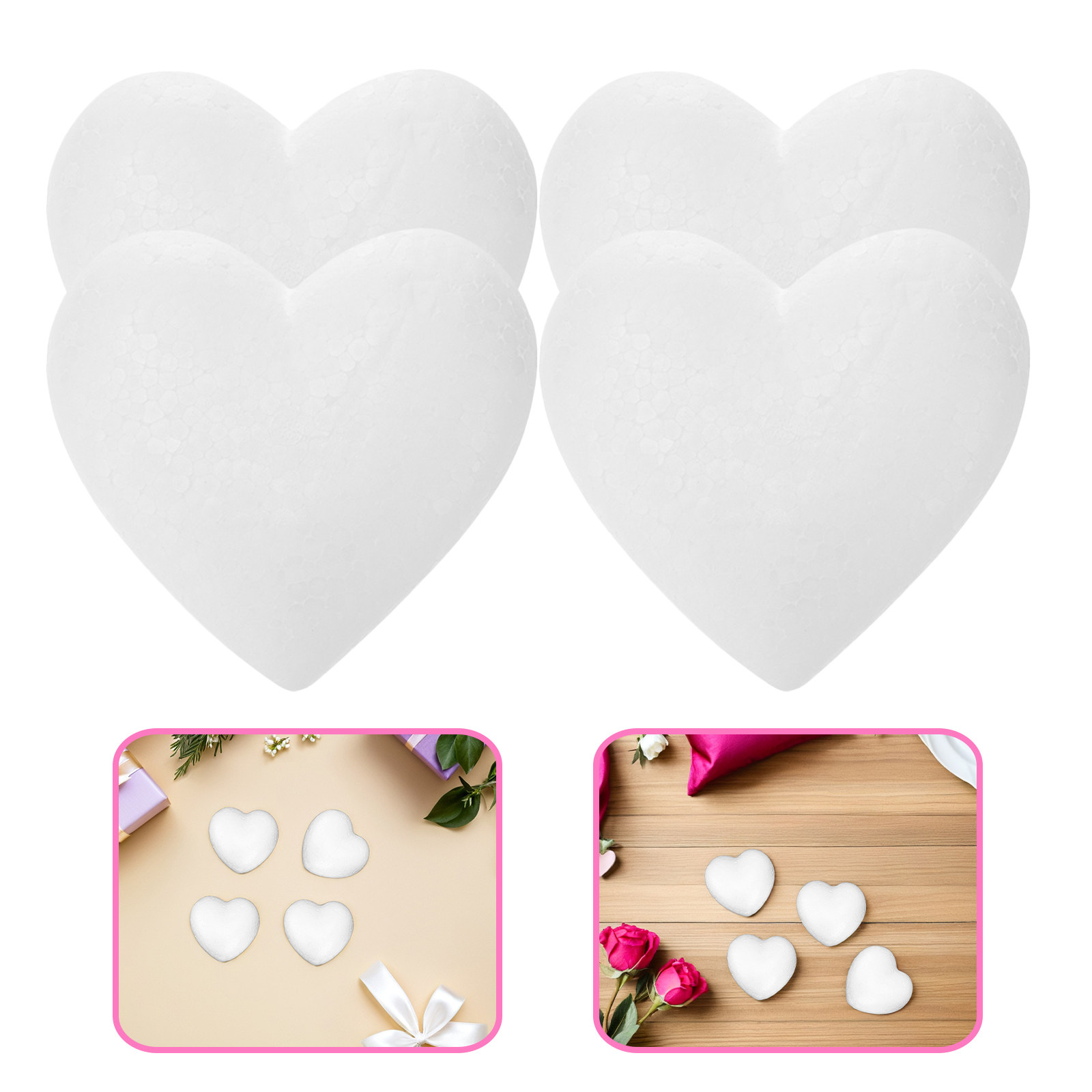 20Pcs Blank Heart Foam Balls L - Embellishment Crafts のレビューと価格